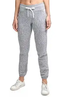 Calvin Klein Performance Gray Printed French Terry Jogger Pants Womens Small
