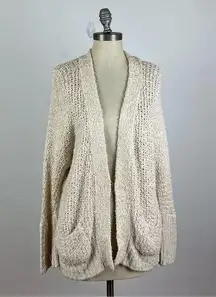 Free People Beige Knit Cardigan