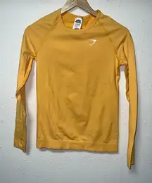 Gymshark Long Sleeve Compression Top‎ - Yellow