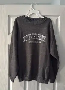 North Myrtle Beach Dark Grey Crewneck Sweatshirt 