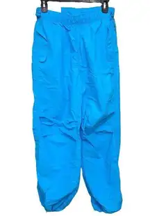 Love Tree Parachute Pants Womens Size Medium Blue Soft Lite Moisture Wicking