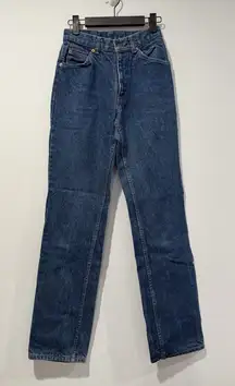 Vintage Levis Jeans 70s White Label Womens 24" Two Horse White Tab Straight Leg