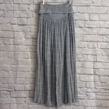 Free People Blue White Striped Wide Leg Pants Size 2