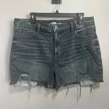 Old Navy Hi Rise Grey Denim Shorts
