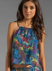 For Love and Lemons Floral Tank boho Top Size Medium