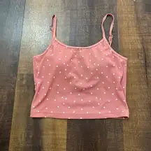 Kortni Jeane Pink Star Latter-Back Swimsuit Top Size XS