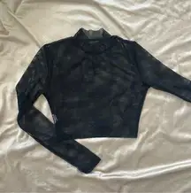 Black Fishnet Long Sleeve