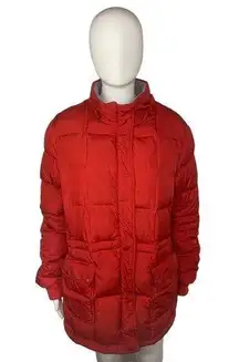 Route 66 Women's Puffer Jacket Red Very Good Cond Size L