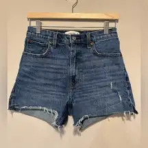 Abercrombie & Fitch High Rise 4" Denim Short