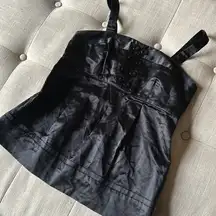 Marc‎ by Marc Jacobs Black Satin Womens Sleeveless Blouse Size 2