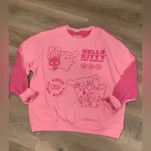 Hello Kitty and Friends Sanrio Pink Sweater Plus Size XXLARGE Or Oversized NWOT
