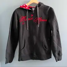 Disney Parks Minnie Mouse Zip Up Hoodie