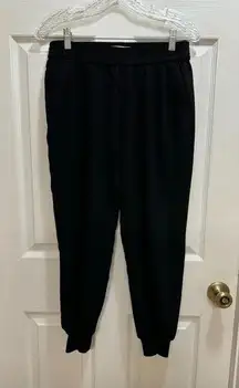 Joie Black Jogger Pants Pleated Front Pockets Comfy Work Everyday Size XS