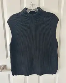 Abercrombie & Fitch Women’s Sleeveless Turtleneck Sweater Black