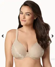Soma Stunning Support full coverage No Show Minimizer underwire beige Bra 42DD