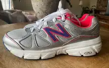 New Balance Women's Shoes XLT Footbed WE 571 Lace Up Gray Pink Sz 8.5 D