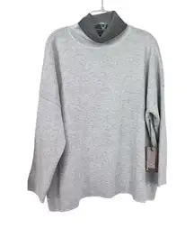 Kerisma Gray Long Sleeve Turtleneck Wool Blend Pullover Sweater Size M/L NWT