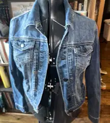 Aeropostale denim distressed L normcore basic classic jacket