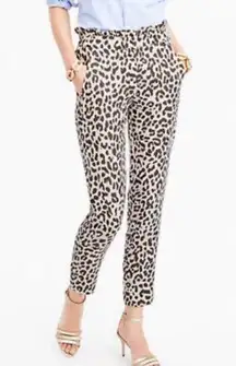 NWT J. Crew Linen Leopard Print Pants