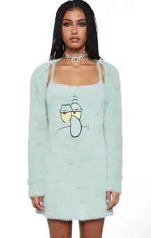 Dollskill x Spongebob Squidward Soak Up My Love Dress and Shrug Set size S