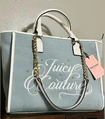 JUICY COUTURE “juicy beach couture” large tote bag w shoulder strap and handles‌