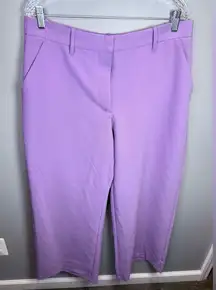 Abercrombie & Fitch Sloane Purple Tailored Ultra-Wide Leg Pants Size Large