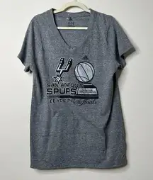 Adidas  Grey San Antonio Spurs 2014 Western Conference Champions Shirt Women’s 2X