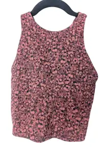 Athleta Conscious Crop Bikini Top Decadent Chocolate XS A–C Cup Swim Racerback