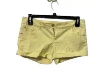 Celebrity Pink PASTEL YELLOW JEAN SHORTS