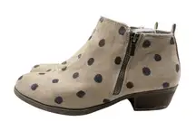 Carlos Santana Brie Polka Dot Ankle Boots size 9.5