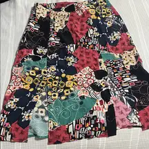 Anthropologie Kachel Floral Patchwork Skirt