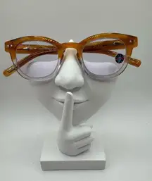 eyebobs Waylaid reading glasses strength 3.50 clear brown new without case