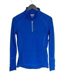 Kirkland Signature Women’s Athletic 1/4 zip top jacket Size Small Royal blue