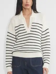 Old Navy nautical striped collared sweater