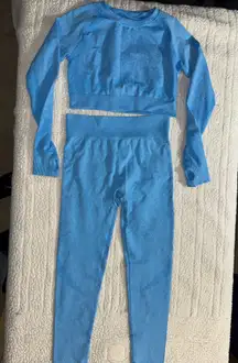 Blue workout set 