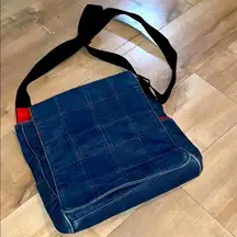 Vintage 90’s Denim thick cotton Crossbody Bag by Charter Club