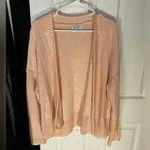 Old Navy Pastel Salmon Colored Knit Cardigan