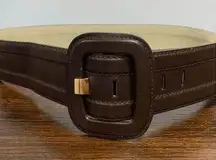 Antonio Melani Brown and Gold Leather Belt