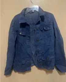 Chadwicks Women's Blue Denim Jacket Size 4‎ Button Front Pockets Casual