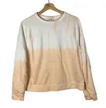 Universal Threads Universal Thread Orange & White Tie Dye Crewneck Pullover Sweatshirt S