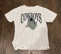 Dallas Cowboys White Graphic T-Shirt