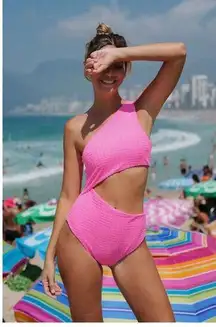 Beach Riot Celine One Piece Strawberry Moon Terry Size Large