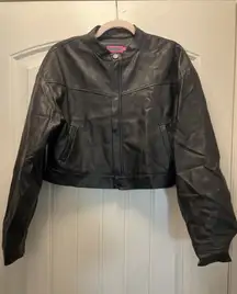 Edikted Black Leather Jacket