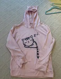 pink cat hoodie