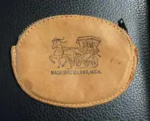 Mackinaw Island Michigan vintage coin purse