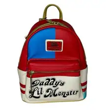 Lounge Fly  Suicide Squad Harley Quinn Daddy's Lil Monster Cosplay Mini Backpack