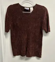 Vintage 90’s Y2K 70% Silk Chenille Sweater