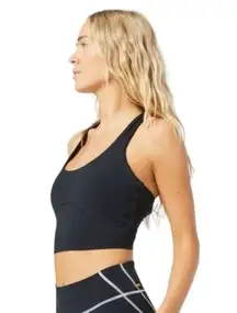 L*Space Active Black Push It Top Style APUITP22 BLK Size XS NWT