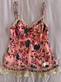 Vintage Floral Lace Tank Top