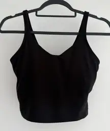 Lululemon Align Tank Top Women 4 Black Nulu Cami Cropped Built In Bra Yoga Gym